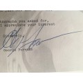 Autographed Letter from Legendary Boxer George Foreman