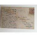 VINTAGE TO ANTIQUE POSTCARD - NOTHING MUCH DOING THIS SEASON - WITH OLD STAMP