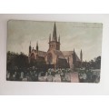 VINTAGE TO ANTIQUE POSTCARD - ST. NOCOLAS CHURCH YARMOUTH WITH OLD STAMP