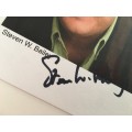 AUTOGRAPHED / SIGNED - STEVEN W. BAILEY - GREYS ANATOMY BROADER THAN POSTCARD
