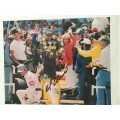 AUTOGRAPHED / SIGNED - AL UNSER - FORMULA ONE AND INDY RACER A4 SIZE