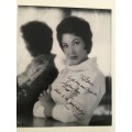 SIGNED AUTOGRAPHED SYLVIA LEWIS A4 3 STOOGES