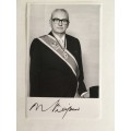 LOVELY AUTOGRAPHED PHOTO OF FORMER PRSIDENT -  MARAIS VILJOEN