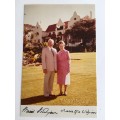 LOVELY AUTOGRAPHED PHOTO OF FORMER PRESIDENT MARAIS VILJOEN AND MRS VILJOEN