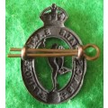 WW2 ERA BLACK S.A. SIGNALS LEFT COLLAR BADGE (OWEN 1232) LUGS INTACT