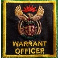 UNKNOWN WARRANT OFFICER EMBROIDERED BADGE 6 X 6.8 CM