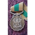 SADF 10 YEAR SERVICE MEDAL (FULL SIZE) - NUMBERED