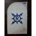 SA NAVY SUMMER DRESS MUSTERING PATCH (LARGE) - RADIO FITTER