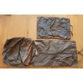 SADF NUTRIA TOILETRY AND SHOE POLISH BAG - ZIPS AND CLIPS INTACT