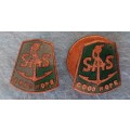 SADF - SA NAVY - 2 X SMALL SAS GOOD HOPE PINS