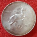 SOUTH AFRICA 1966 (ENGLISH) SILVER R1 COIN
