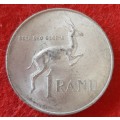 SOUTH AFRICA 1966 (ENGLISH) SILVER R1 COIN