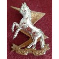 SADF LEFT FACING COLLAR BADGE / ALSO USED ON BERET  - PINS INTACT