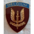BELGIUM SPECIAL FORCES ENAMEL BADGE - 1 PIN MISSING