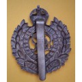 WW2 ERA - ROYAL ENGINEERS CAP BADGE - SLIDER INTACT (SLIGHTLY WORN DOWN