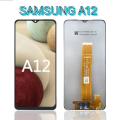 5.Replacement 6.5` LCD Screen & Digitizer for Samsung A12 with Tempered Glass