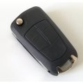 Opel 2 button remote key fob casing and blank blade (non OEM part)