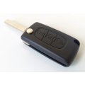 3 Button Flip Remote Shell for Peugeot 207 307 407 607 807 CE0523 Blade VA2