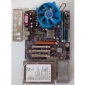 ECS motherboard + Pentium D 945 (2C/2T 3.4GHz) + RAM + Seagate HDD