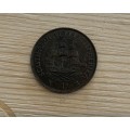 South African Union One Penny Coin 1948