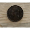 South African Union One Penny Coin 1948
