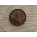 South African Union One Penny Coin 1955