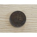 South African Union Half Penny Coin 1/2D 1958