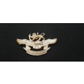 ** Rhodesian Bush War: Air Force Gold Anodised Cap Badge.**