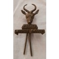 ** ORIGINAL: World War I (1914-1918) 1st South African Infantry Collar Badge w/ Lugs and Pin.**