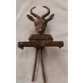 ** ORIGINAL: World War I (1914-1918) 1st South African Infantry Collar Badge w/ Lugs and Pin.**