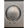 **ORIGINAL: Post-War 1954 Italy 50 Lire Coin (Sealed)  .**