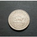 ** 1922 East Africa Silver ½ Shilling / 50 cents Coin (EF).**