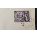** 1953 Northern Rhodesia 6d : Central African Rhodes Centenary Exhibition FDC.**