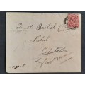 ** 1903  1 Penny Postage KEVII Letter Cover to British Consul in Natal (Corrected).**