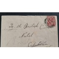 ** 1903  1 Penny Postage KEVII Letter Cover to British Consul in Natal (Corrected).**