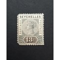 ** 1892 Seychelles Green QV 13 cents Stamp (Used).**