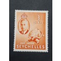 ** 1952 Seychelles KGVI Orange 3 cents Giant Tortoise Stamp (Unused).**