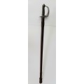 ** WWI  KGV British 1897 Pattern Infantry Officer`s Sword w/ Scabbard.**