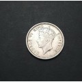 ** 1937 Southern Rhodesia .925 Silver 6D Coin (VF).**