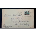 ** RARE : 1966 Rhodesia 3d Stamp Letter Cover addressed to BSAP Commissioner Colonel A.S. Hickman.**