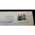 ** RARE : 1966 Rhodesia 3d Stamp Letter Cover addressed to BSAP Commissioner Colonel A.S. Hickman.**