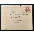 ** RARE : 1953 Rhodesia 2d Stamp Letter Cover addressed to BSAP Commissioner Colonel A.S. Hickman.**