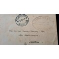 ** ORIGINAL: 1945 South Africa Volksraad/House of Assembly Cape Town Official Letter Cover.**