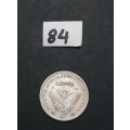 ** 1945 South Africa Silver 3 Pence Coin #84  (VF).**