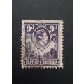** 1938 Northern Rhodesia 9d Purple KGVI Stamp (Used).**