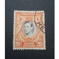 ** 1938 Tanganyika, Kenya, Uganda 20c KGVI Orange Stamp (Used).**