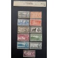 ** 1937 Newfoundland Coronation Complete Long Set Stamps (Used).**