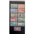 ** 1937 Newfoundland Coronation Complete Long Set Stamps (Used).**