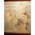 ** 1950-1962 Federation of Rhodesia and Nyasaland Tobacco Areas Large Framed Map (77cm x 71cm).**