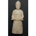 ** Late 19th Century Japanese White Jade  `Yakushi Nyorai` Buddha Figurine #1 ( 8cm ).**